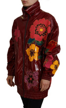 Load image into Gallery viewer, Dolce & Gabbana Maroon Floral Luxe Jacket