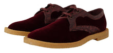 Load image into Gallery viewer, Dolce & Gabbana Elegant Velvet and Exotic Leather Dress Shoes