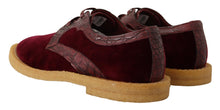 Load image into Gallery viewer, Dolce & Gabbana Elegant Velvet and Exotic Leather Dress Shoes
