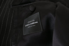 Load image into Gallery viewer, Dolce & Gabbana Elegant Black Striped Slim Fit Two-Piece Suit