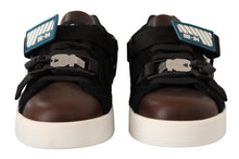 Load image into Gallery viewer, Dolce & Gabbana Shearling-Trimmed Leather Sneakers