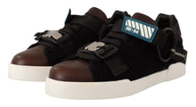 Load image into Gallery viewer, Dolce & Gabbana Shearling-Trimmed Leather Sneakers