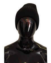 Load image into Gallery viewer, Dolce & Gabbana Elegant Cable Knit Wool Beanie with Fleece Liner