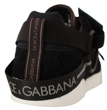Load image into Gallery viewer, Dolce & Gabbana Shearling-Trimmed Leather Sneakers