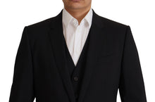 Load image into Gallery viewer, Dolce & Gabbana Elegant Black Martini Blazer and Vest Ensemble