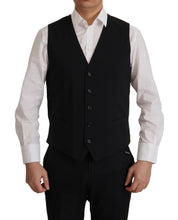 Load image into Gallery viewer, Dolce & Gabbana Elegant Black Martini Blazer and Vest Ensemble