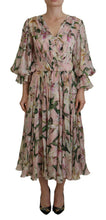 Load image into Gallery viewer, Dolce & Gabbana Floral Silk Maxi Dress with Back Zipper