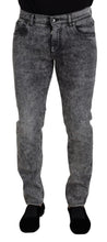 Load image into Gallery viewer, Dolce & Gabbana Elegant Gray Washed Denim Pants