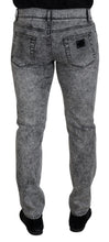 Load image into Gallery viewer, Dolce & Gabbana Elegant Gray Washed Denim Pants