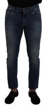 Load image into Gallery viewer, Dolce & Gabbana Elegant Slim-Fit Denim Pants in Blue Washed