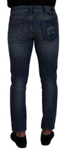 Load image into Gallery viewer, Dolce & Gabbana Elegant Slim-Fit Denim Pants in Blue Washed