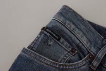 Load image into Gallery viewer, Dolce & Gabbana Elegant Slim-Fit Denim Pants in Blue Washed
