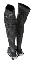 Load image into Gallery viewer, Dolce & Gabbana Elegant Leopard Booties Above Knee Shoes
