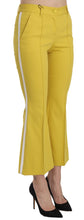 Load image into Gallery viewer, Dolce & Gabbana Chic Yellow Flare Pants for Elegant Evenings