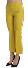 Load image into Gallery viewer, Dolce & Gabbana Chic Yellow Flare Pants for Elegant Evenings