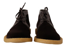 Load image into Gallery viewer, Dolce & Gabbana Exotic Caiman Leather Ankle Boots in Brown