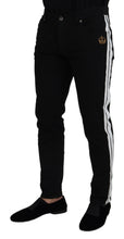 Load image into Gallery viewer, Dolce & Gabbana Elegant Black Cotton Blend Denim Pants