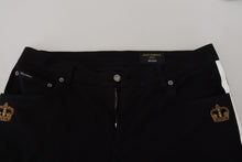 Load image into Gallery viewer, Dolce & Gabbana Elegant Black Cotton Blend Denim Pants