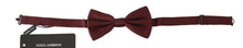 Load image into Gallery viewer, Dolce & Gabbana Elegant Maroon Silk Bow Tie
