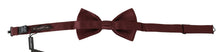 Load image into Gallery viewer, Dolce & Gabbana Elegant Maroon Silk Bow Tie