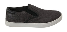Load image into Gallery viewer, Dolce & Gabbana Elegant Gray Caiman Leather Loafers