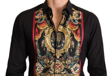 Load image into Gallery viewer, Dolce & Gabbana Exquisite Silk Casual Men's Shirt in Purple and Green