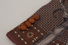 Load image into Gallery viewer, Dolce & Gabbana Bronze Monkey Print Silk Slim Jacket Blazer