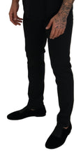 Load image into Gallery viewer, Dolce & Gabbana Black Polyester Chino Formal Pants