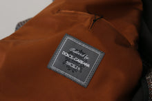 Load image into Gallery viewer, Dolce & Gabbana Bronze Monkey Print Silk Slim Jacket Blazer