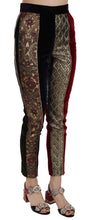 Load image into Gallery viewer, Dolce & Gabbana Elegant Multicolor Jacquard Cropped Pants