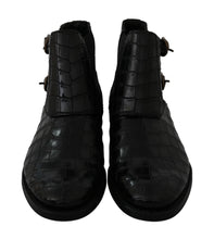 Load image into Gallery viewer, Dolce & Gabbana Elegant Derby Brogue Boots in Exotic Leather