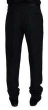 Load image into Gallery viewer, Dolce & Gabbana Black Wool Chino Formal Pants