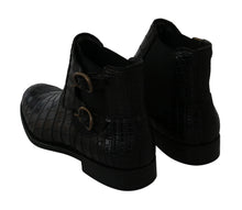 Load image into Gallery viewer, Dolce & Gabbana Elegant Derby Brogue Boots in Exotic Leather