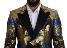 Load image into Gallery viewer, Dolce & Gabbana Gold Lurex Double Breasted Jacket Blazer