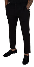 Load image into Gallery viewer, Dolce & Gabbana Black Wool Chino Men Formal Pants