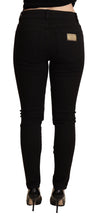 Load image into Gallery viewer, Dolce & Gabbana Elegant Black Mid-Waist Skinny Jeans