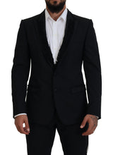 Load image into Gallery viewer, Dolce & Gabbana Elegant Black Silk-Lined Evening Blazer