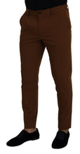 Load image into Gallery viewer, Dolce & Gabbana Brown Wool Chino Skinny Men Pants