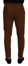 Load image into Gallery viewer, Dolce & Gabbana Brown Wool Chino Skinny Men Pants