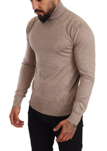 Load image into Gallery viewer, Dolce & Gabbana Beige Turtleneck Cashmere-Silk Blend Sweater