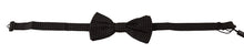 Load image into Gallery viewer, Dolce & Gabbana Elegant Black Patterned Silk Bow Tie