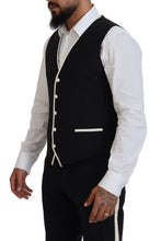 Load image into Gallery viewer, Dolce & Gabbana Elegant Black and White Slim Fit Three Piece Suit