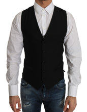 Load image into Gallery viewer, Dolce & Gabbana Sleek Black Wool Blend Formal Vest