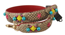 Load image into Gallery viewer, Dolce & Gabbana Exquisite Beige Python Leather Bag Strap