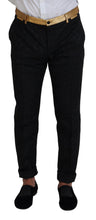 Load image into Gallery viewer, Dolce & Gabbana Elegant Black & Gold Slim Fit 3 Piece Suit