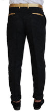 Load image into Gallery viewer, Dolce & Gabbana Elegant Black & Gold Slim Fit 3 Piece Suit
