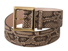 Load image into Gallery viewer, Dolce & Gabbana Elegant Leather Belt with Logo Buckle