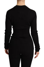Load image into Gallery viewer, Dolce & Gabbana Elegant Black Silk Cashmere Cardigan