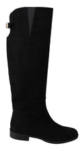 Load image into Gallery viewer, Dolce & Gabbana Elegant Black Suede Knee High Boots