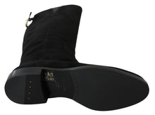 Load image into Gallery viewer, Dolce & Gabbana Elegant Black Suede Knee High Boots